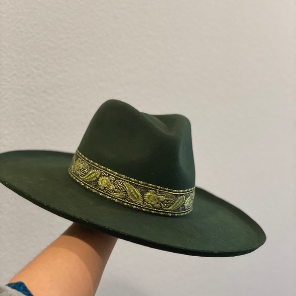 Lack of Color Melodic Fedora Hat olive green small
